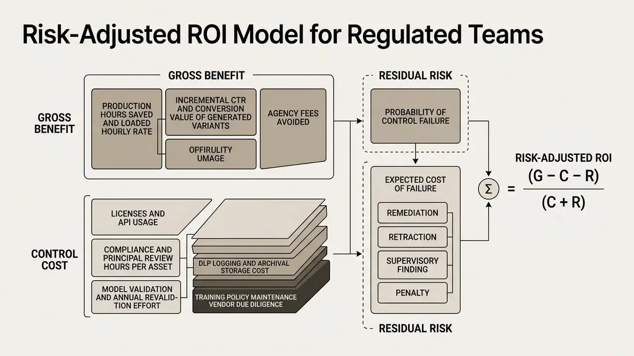 Mathematical formula calculating return on investment by balancing gross benefits against control costs