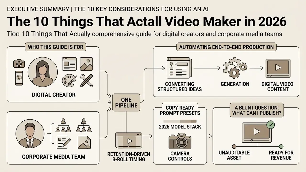 Infographic showing how an ai youtube video maker streamlines content production for creators and teams