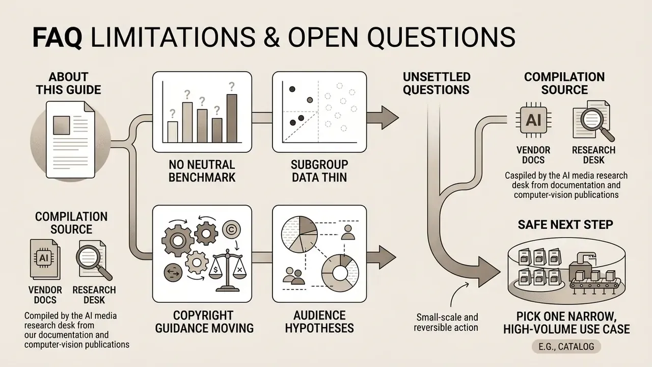 Infographic showing research limitations and a recommended small-scale next step for implementation