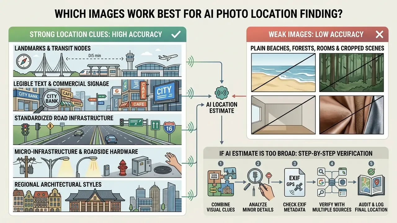 Comparison of high accuracy visual clues versus low accuracy images and a five step verification process